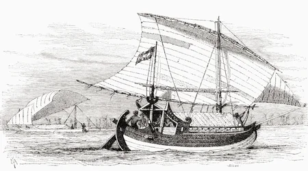 Una proa da Makassar, Indonesia, da 